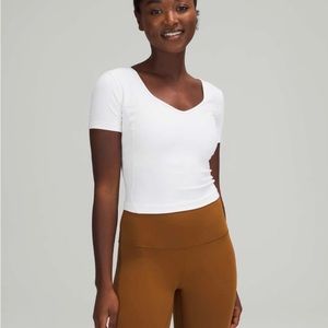 Lululemon White Align Tee